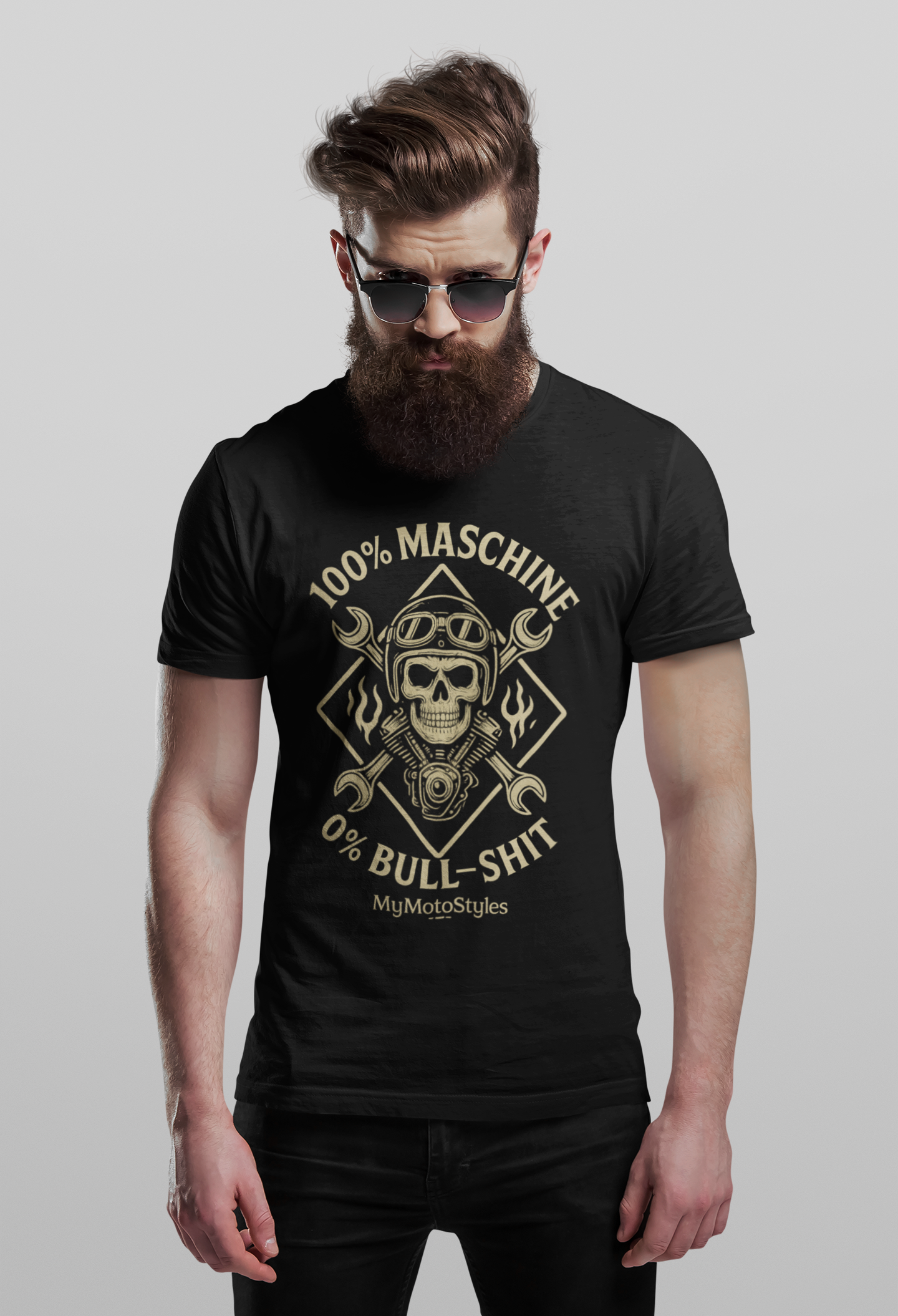 HigherBlanks Premium T-Shirt "100% Maschine"