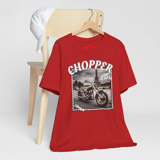 Chopper Biker T-shirt - Stylish Paris Design - Biker Streetwear - Women's T-shirt by MyMotoStyles