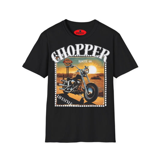 Chopper T-Shirt Route 66 - Lifestyle Vintage - Biker T-Shirt