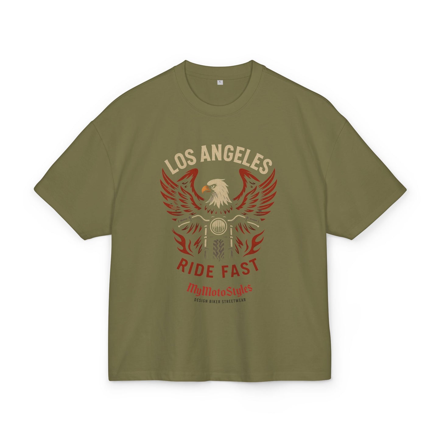 Oversized Unisex T-Shirt - Los Angeles Ride Fast - Vintage Look