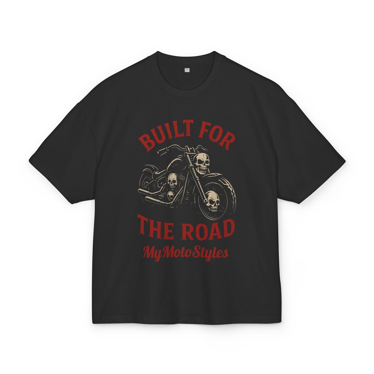 Built for the Road Unisex Heavy Cotton Tee - Perfect for Bikers and Motorcycle Enthusiasts