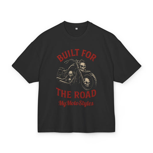 Built for the Road Unisex Heavy Cotton Tee - Perfect for Bikers and Motorcycle Enthusiasts