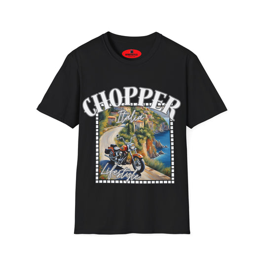 Chopper Italia Lifestyle Unisex Softstyle T-Shirt - Biker Vibe Tee for Adventure Lovers