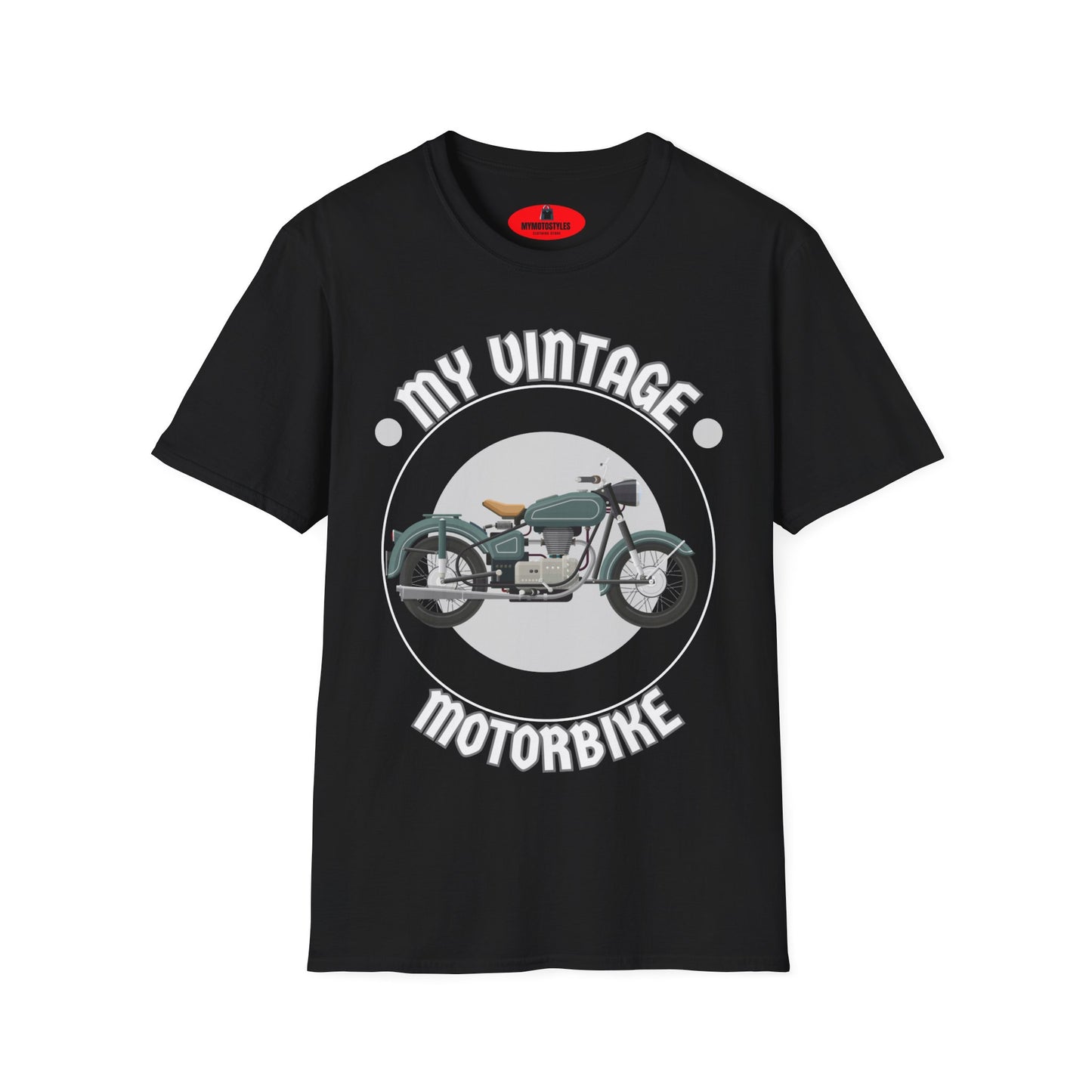 Men's Vintage Motorcycle T-Shirt for Bikers – Retro Design, Soft & Comfortable, Gift Idea