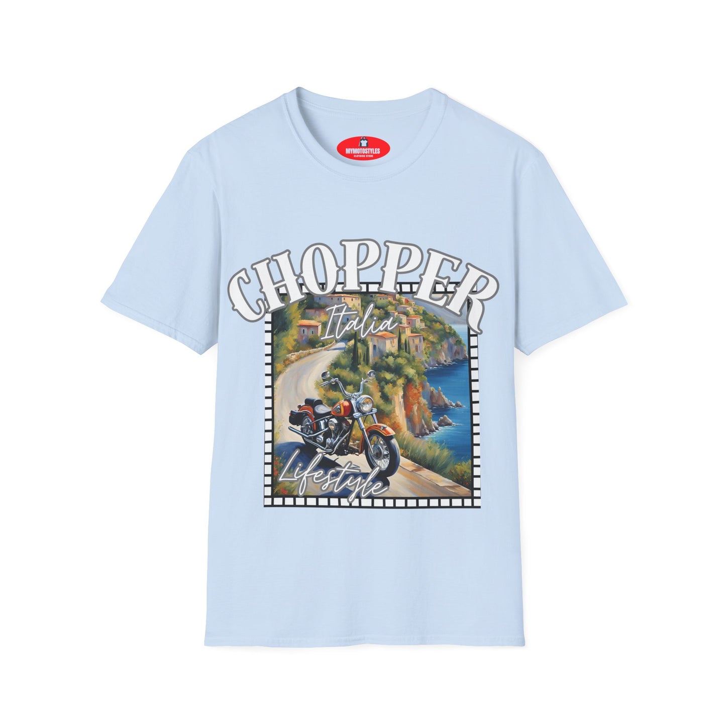 Chopper Italia Lifestyle Unisex Softstyle T-Shirt - Biker Vibe Tee for Adventure Lovers