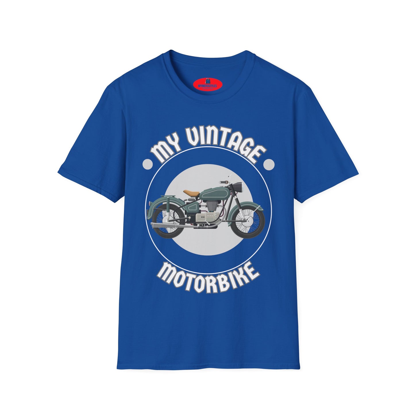 Men's Vintage Motorcycle T-Shirt for Bikers – Retro Design, Soft & Comfortable, Gift Idea