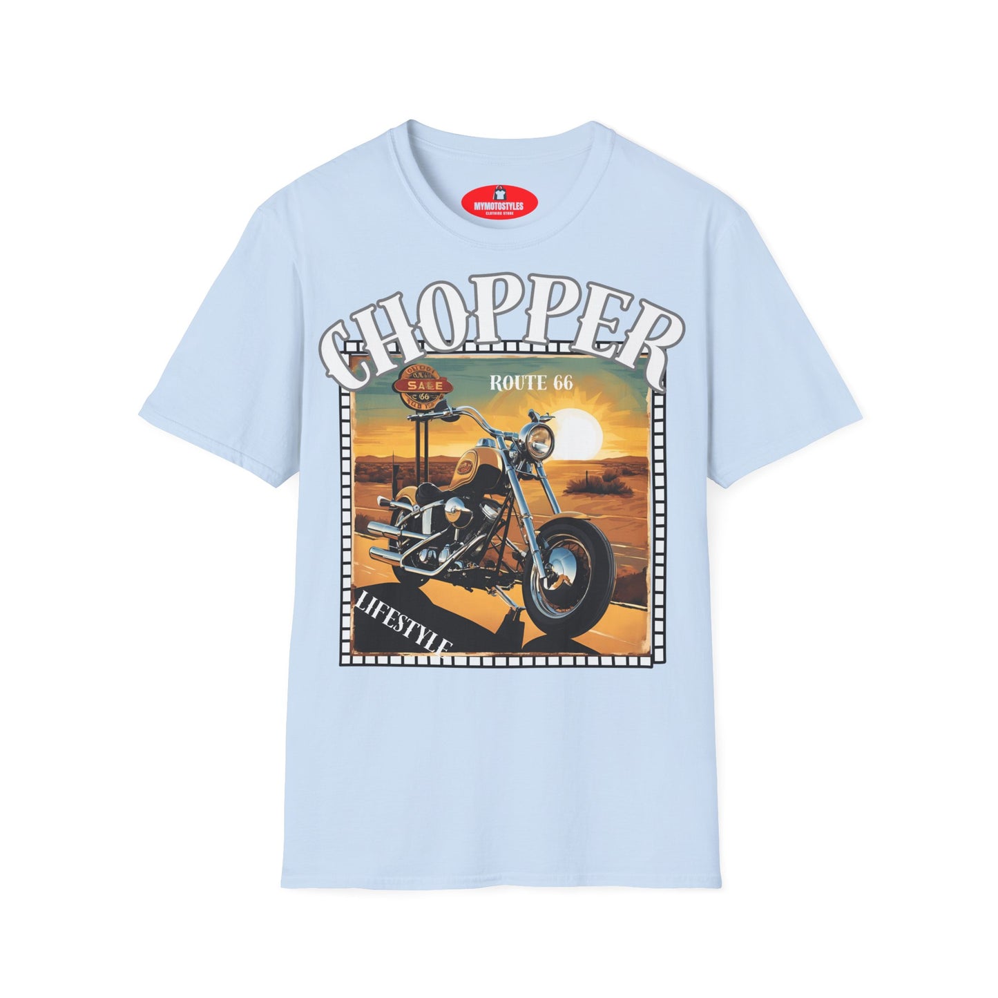 Chopper T-Shirt Route 66 - Lifestyle Vintage - Biker T-Shirt