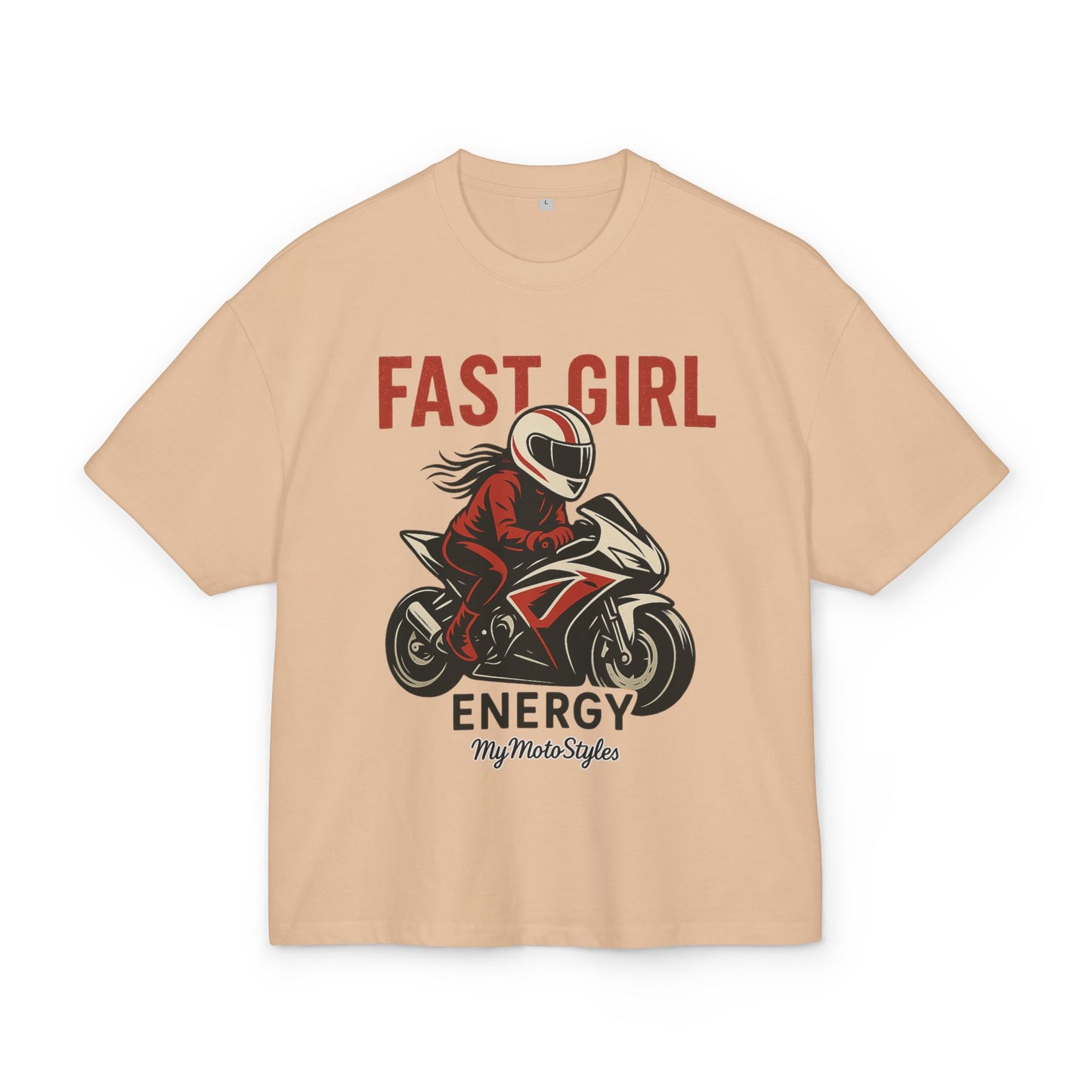 Fast Girl Energy Unisex Heavy Cotton Tee - Perfect for Motorbike Enthusiasts