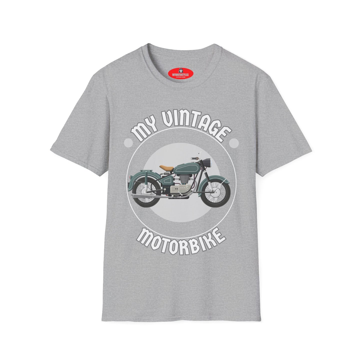 Men's Vintage Motorcycle T-Shirt for Bikers – Retro Design, Soft & Comfortable, Gift Idea