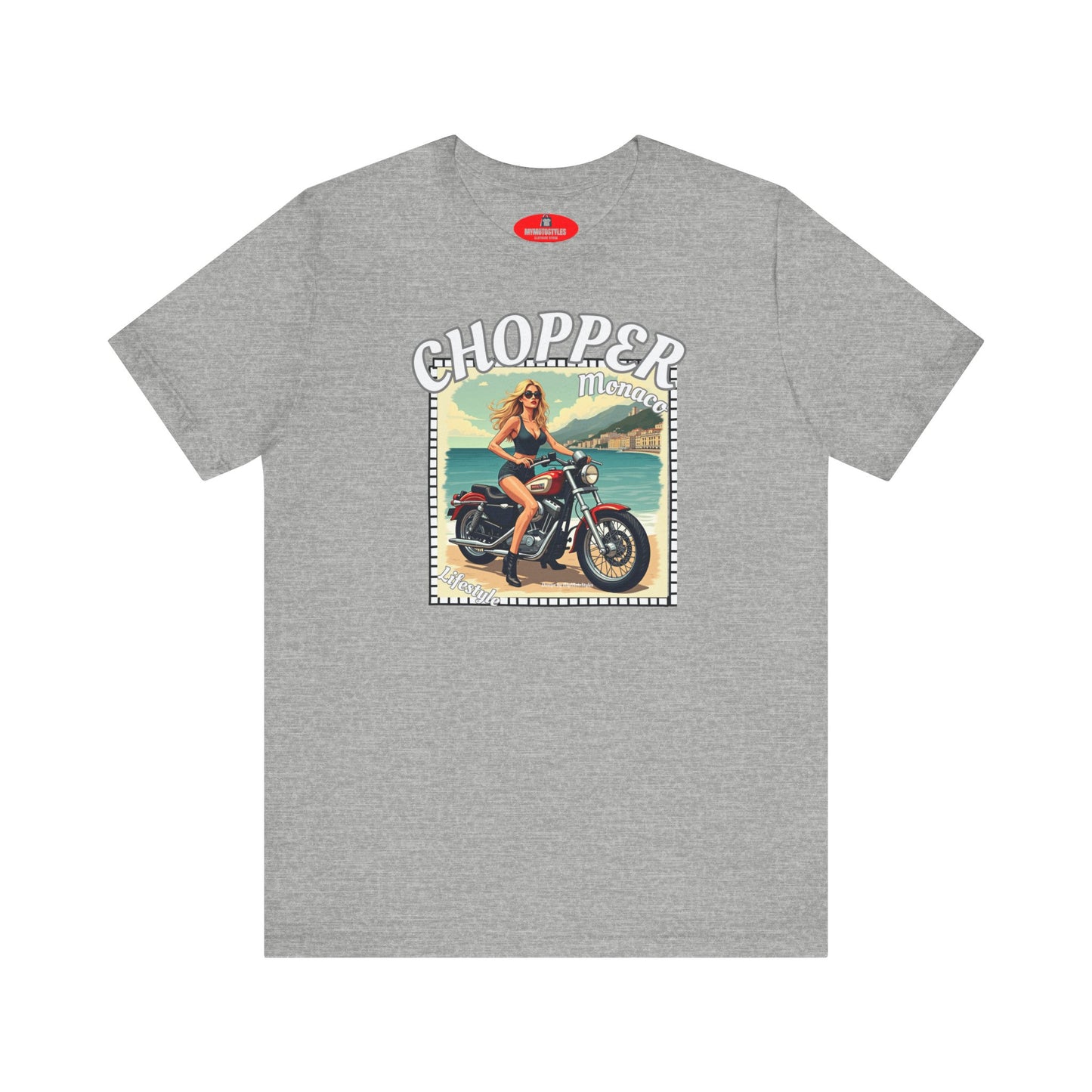Chopper T-shirt - Fashionable Biker T-shirt - Monaco Design - Streetwear - Women's Shirt - Ladies T-shirt - Adventure Lovers