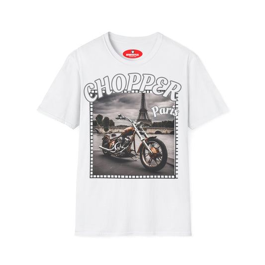Chopper Paris Graphic T-Shirt for Motorcycle Enthusiasts