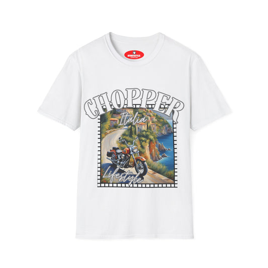 Chopper Italia Lifestyle Unisex Softstyle T-Shirt - Biker Vibe Tee for Adventure Lovers