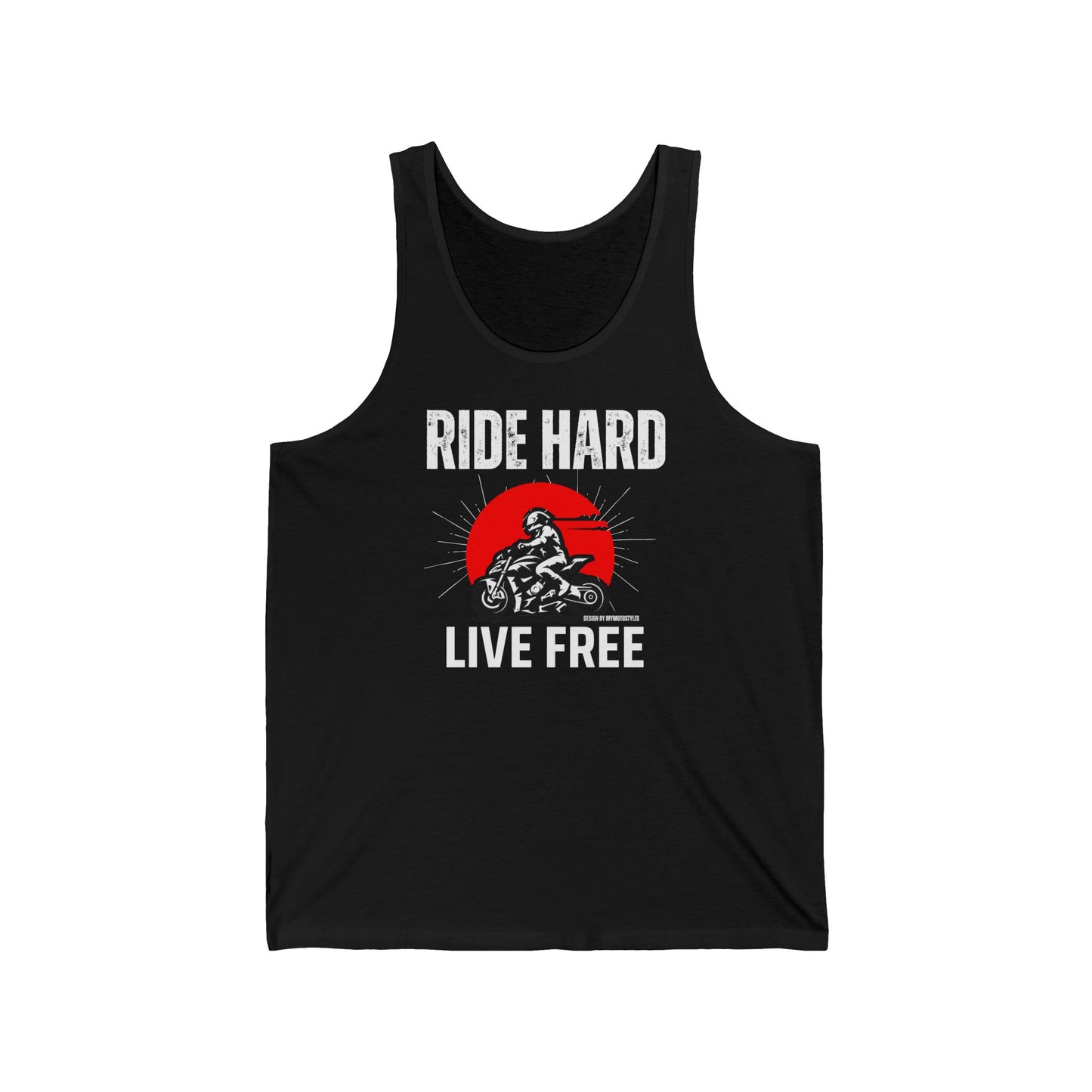 Biker Tank Top - Ride Hard - Stylish Design - Men's Undershirt - Biker T-shirt