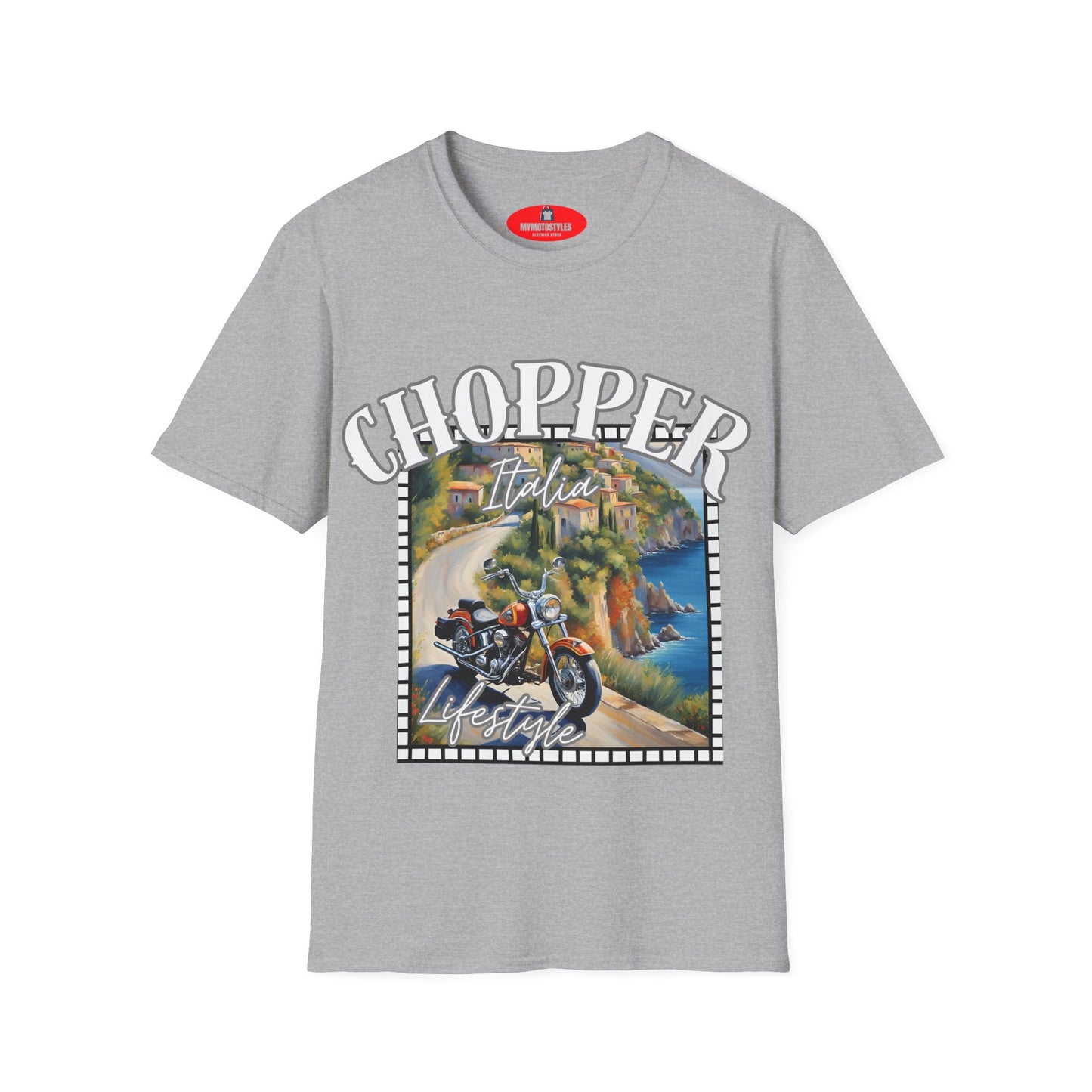 Chopper Italia Lifestyle Unisex Softstyle T-Shirt - Biker Vibe Tee for Adventure Lovers