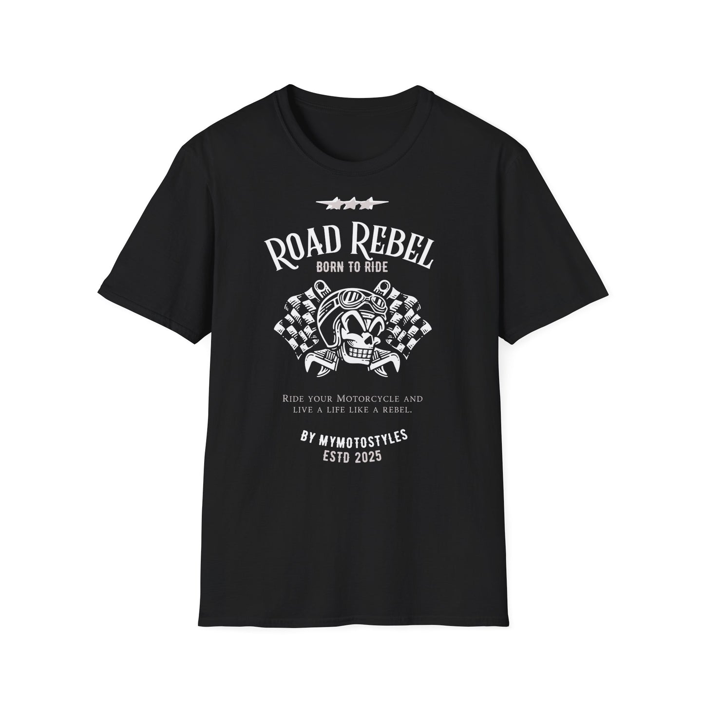 Biker T-Shirt - Road Rebel - Men's T-Shirt - Design Shirt - Gift Idea