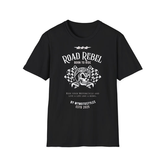 T-shirt motard - Road Rebel - T-shirt homme - T-shirt design - Idée cadeau