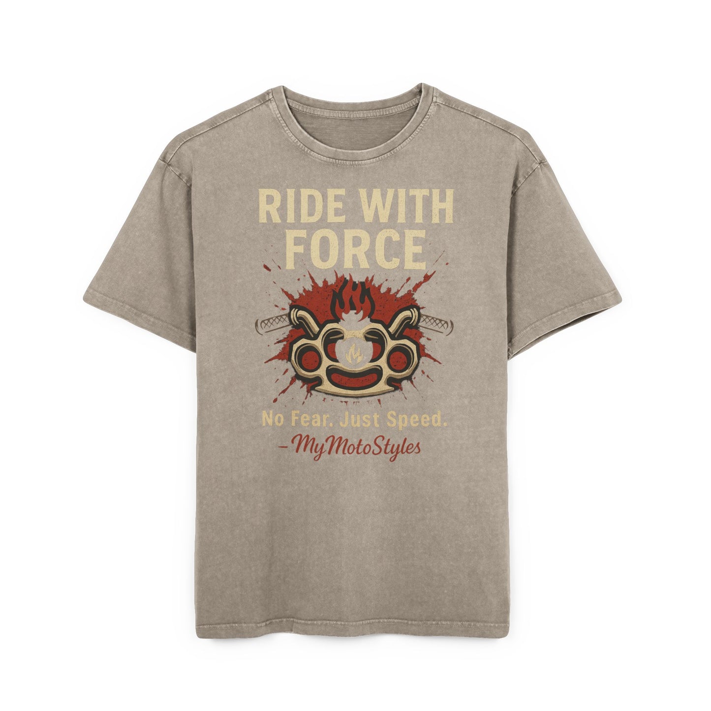 Oversized T-Shirt " Ride with Force, No Fear, Just Speed"
