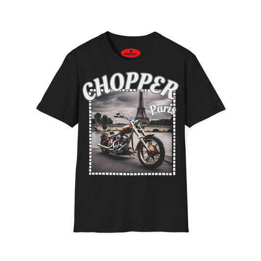 Chopper Paris Graphic T-Shirt for Motorcycle Enthusiasts