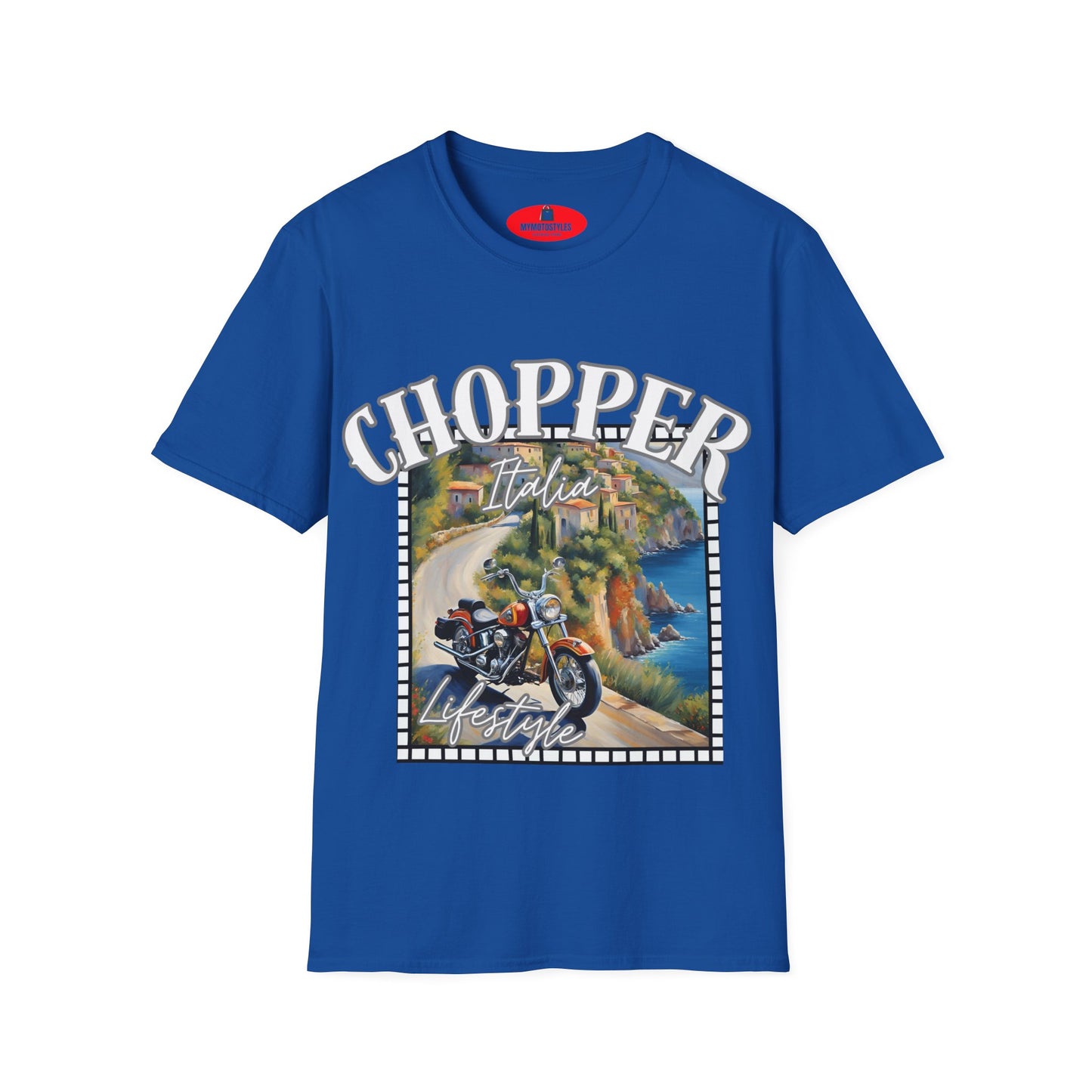 Chopper Italia Lifestyle Unisex Softstyle T-Shirt - Biker Vibe Tee for Adventure Lovers
