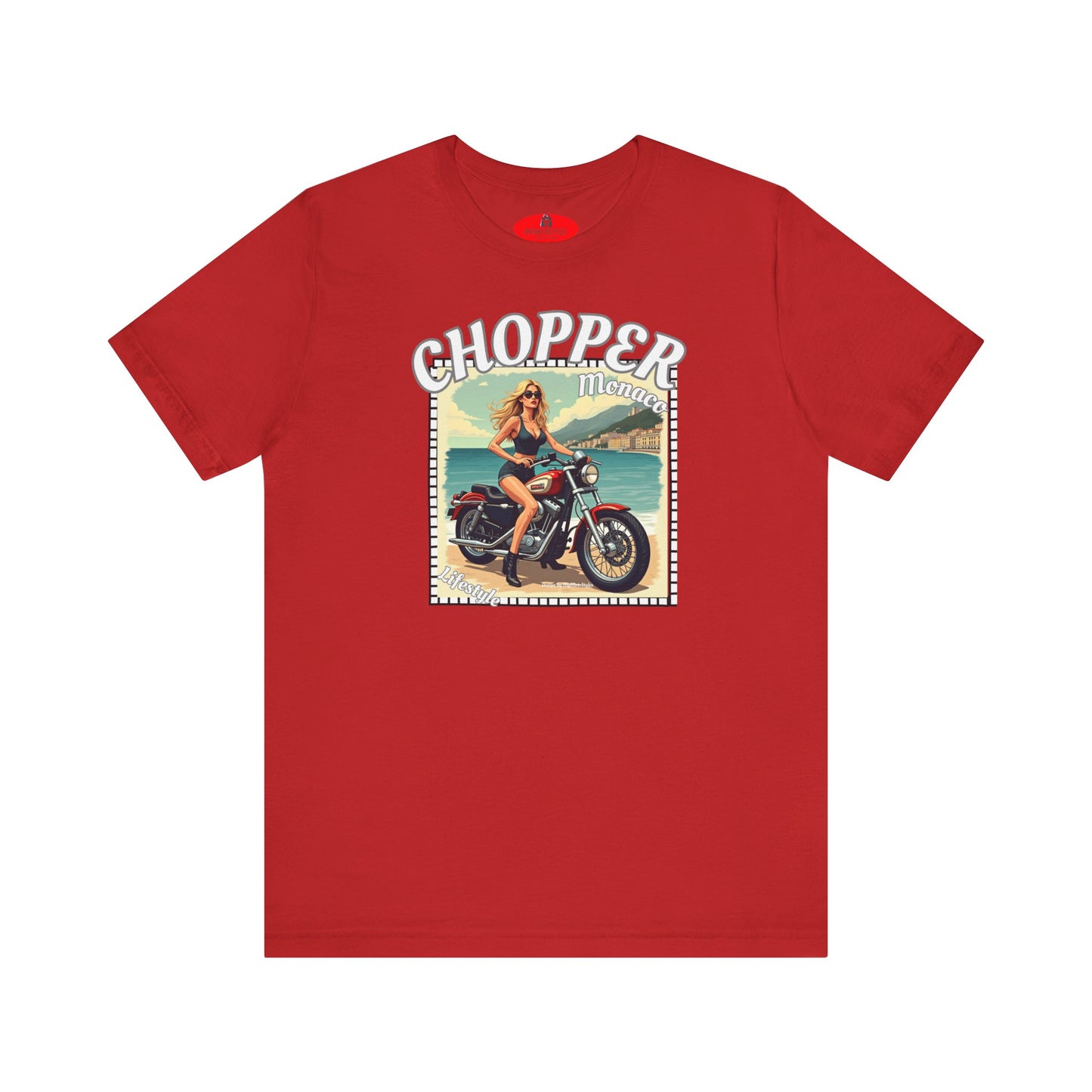 Chopper T-shirt - Fashionable Biker T-shirt - Monaco Design - Streetwear - Women's Shirt - Ladies T-shirt - Adventure Lovers