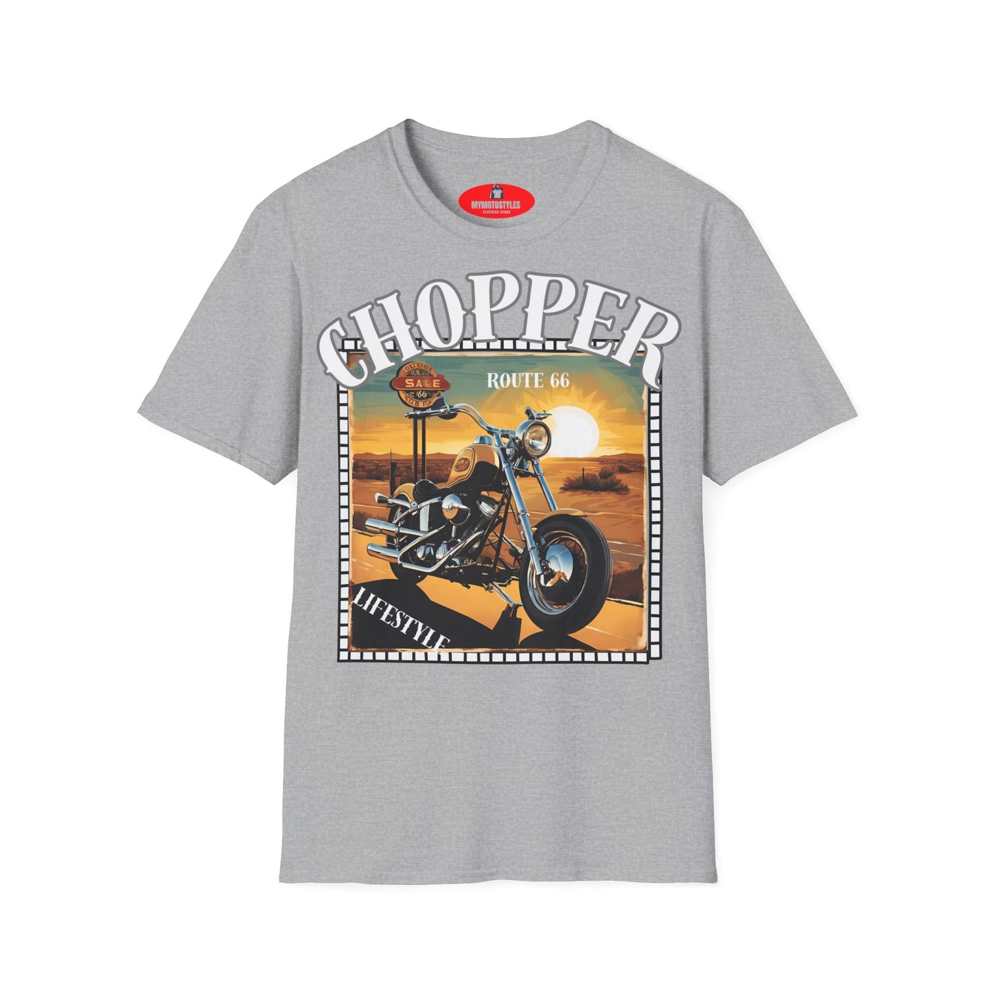 Chopper T-Shirt Route 66 - Lifestyle Vintage - Biker T-Shirt