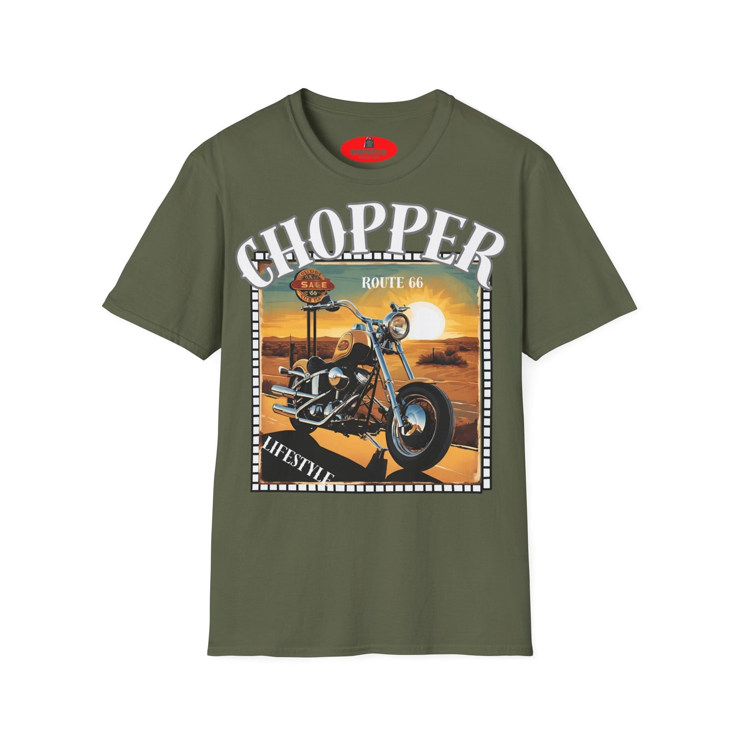 Chopper T-Shirt Route 66 - Lifestyle Vintage - Biker T-Shirt