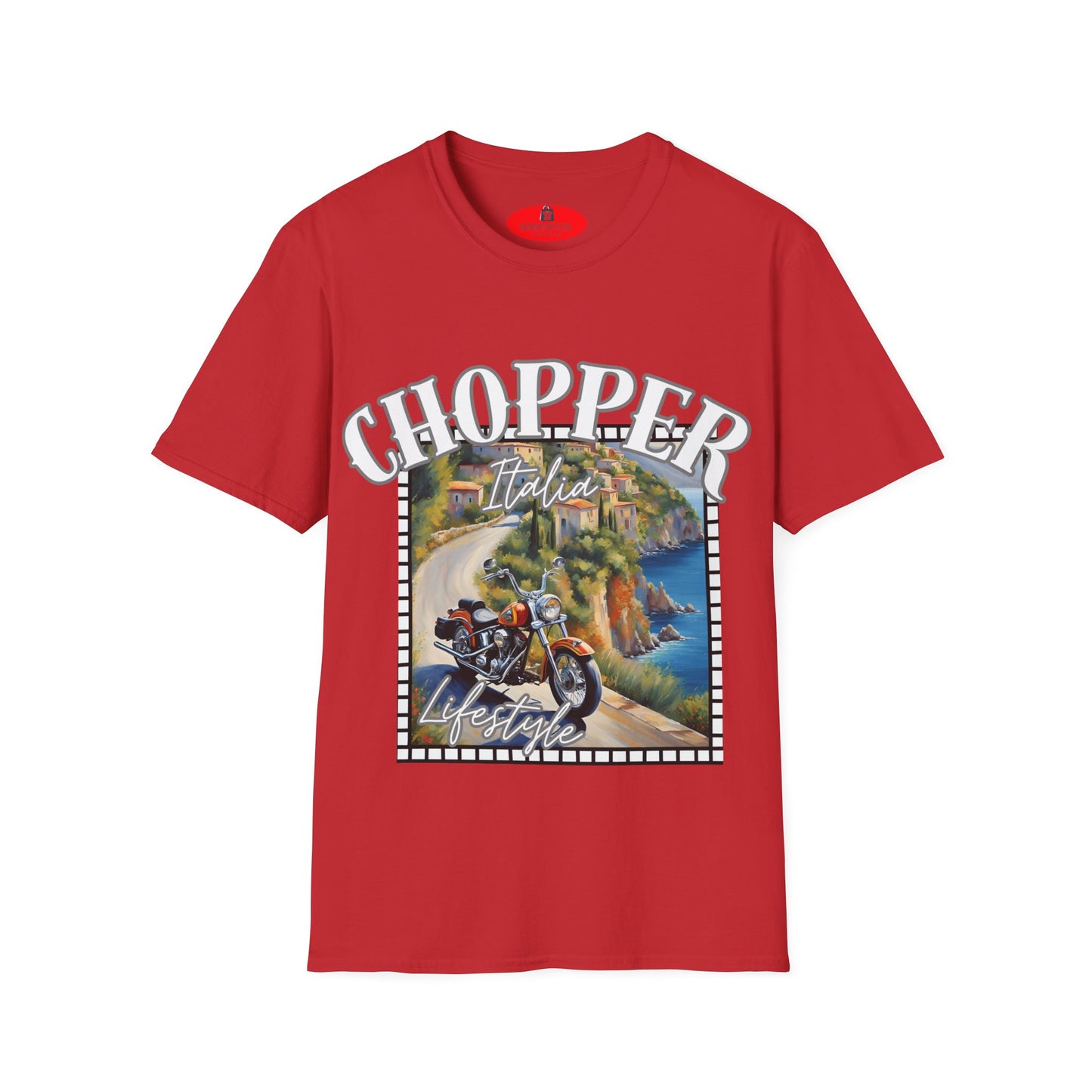 Chopper Italia Lifestyle Unisex Softstyle T-Shirt - Biker Vibe Tee for Adventure Lovers