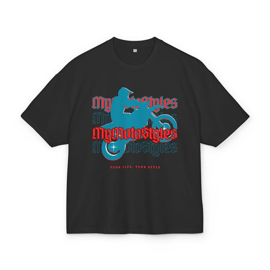 Oversized Biker T-Shirt - Unisex Heavy T-Shirt - Motocross  - Stylisch u. Bequem