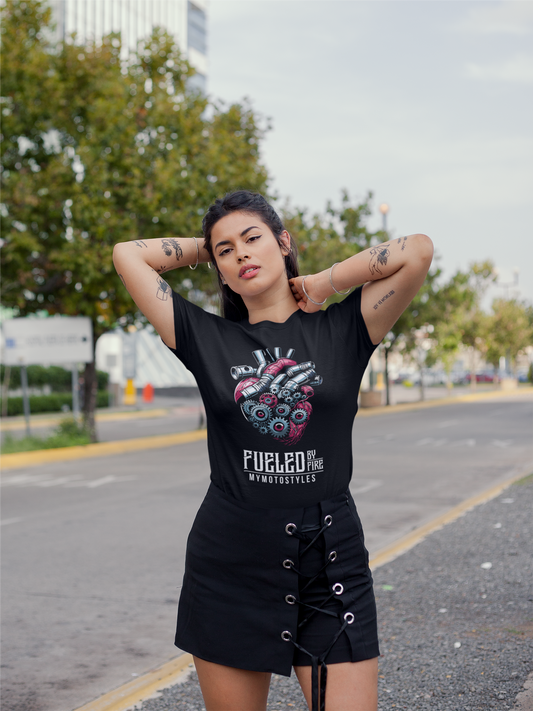 HigherBlanks Premium T-Shirt "Motorrad Liebe"