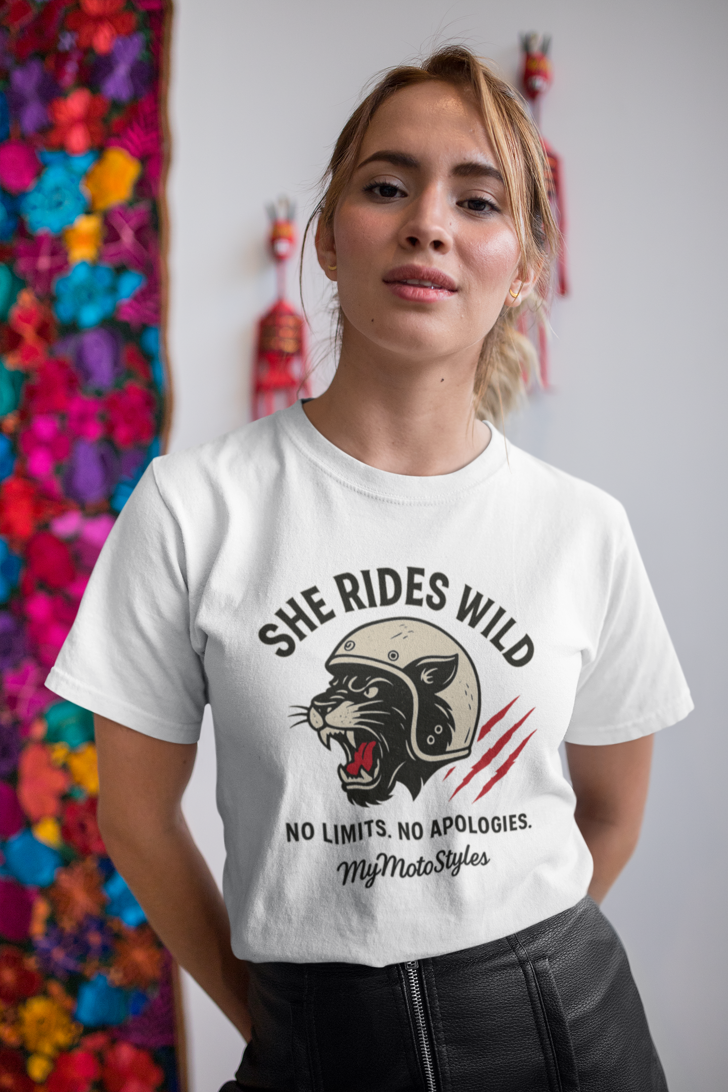 HigherBlanks Premium T-Shirt "She Rides Wild"