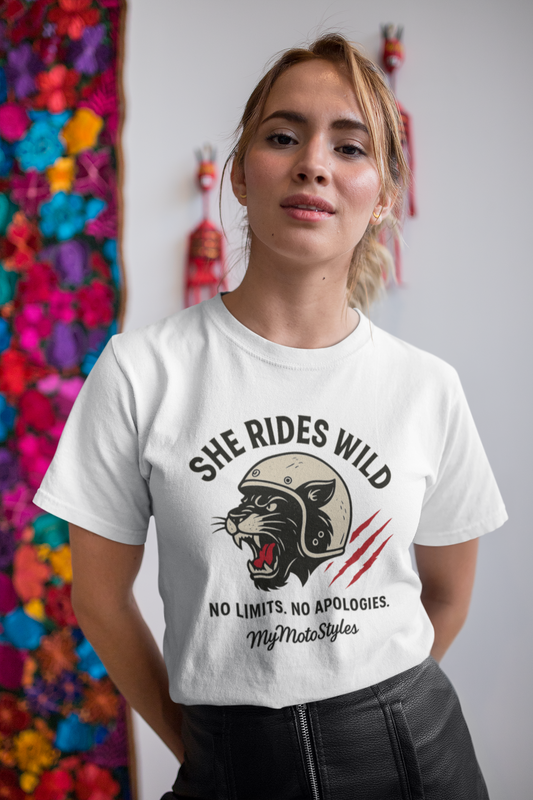 HigherBlanks Premium T-Shirt "She  Rides Wild"