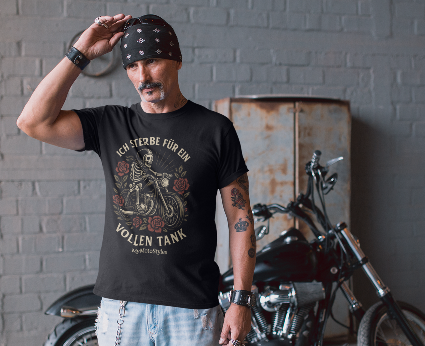HigherBlanks Premium T-Shirt "Sterbe fürs Fahren"