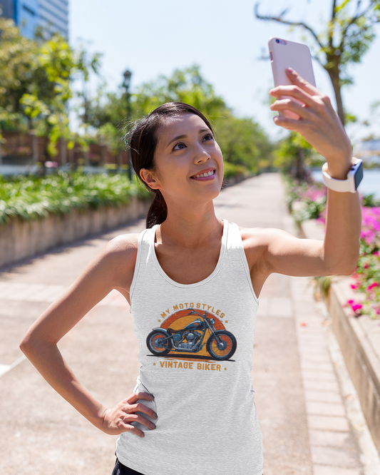 Premium Organic Tanktop "Vintage Biker"
