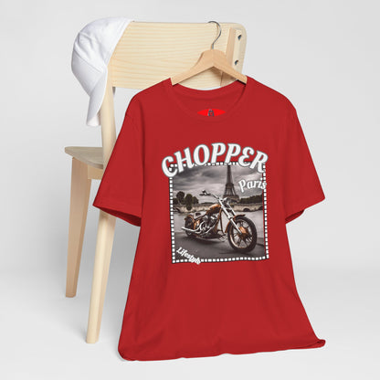 Chopper Bikerin T-shirt - Stylisches Paris Design - Biker Streetwear - Damen Tshirt von MyMotoStyles