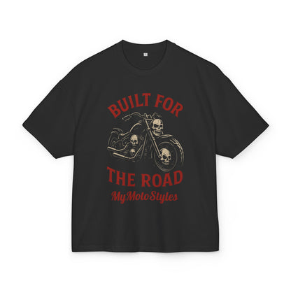 Built for the Road Unisex Heavy Cotton Tee - Perfect for Bikers and Motorcycle Enthusiasts