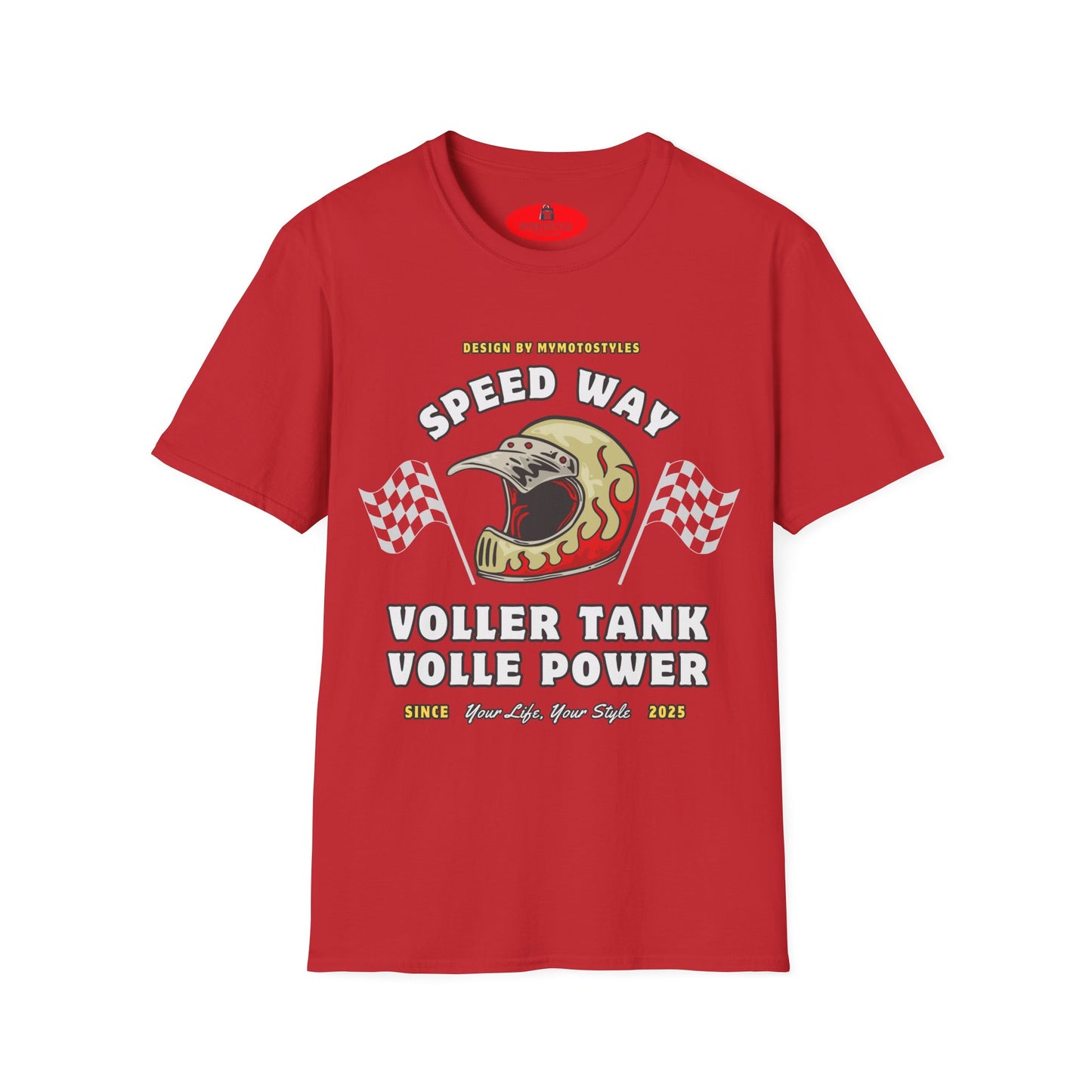 Biker T-shirt - Motorcycle Shirt - Speed ​​Way Design - Motorcycle Man