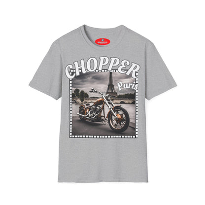 Chopper Paris Graphic T-Shirt for Motorcycle Enthusiasts