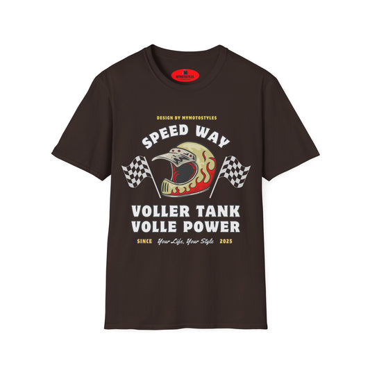 Biker T-shirt - Motorcycle Shirt - Speed ​​Way Design - Motorcycle Man