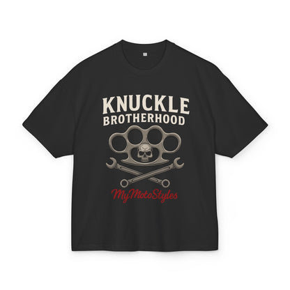 Knuckle Brotherhood Biker T-Shirt -  Heavy Cotton Shirt - Perfect for Motorcycle Enthusiasts