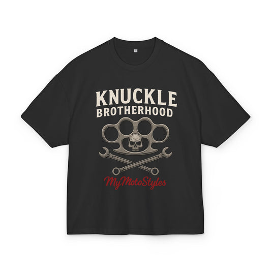 Knuckle Brotherhood Biker T-Shirt -  Heavy Cotton Shirt - Perfect for Motorcycle Enthusiasts