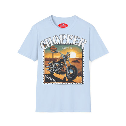 Chopper T-Shirt Route 66 - Lifestyle Vintage - Biker T-Shirt
