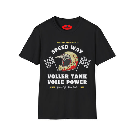 Biker T-shirt - Motorcycle Shirt - Speed ​​Way Design - Motorcycle Man