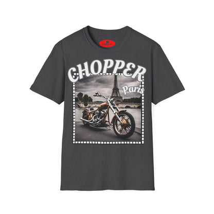 Chopper Paris Graphic T-Shirt for Motorcycle Enthusiasts