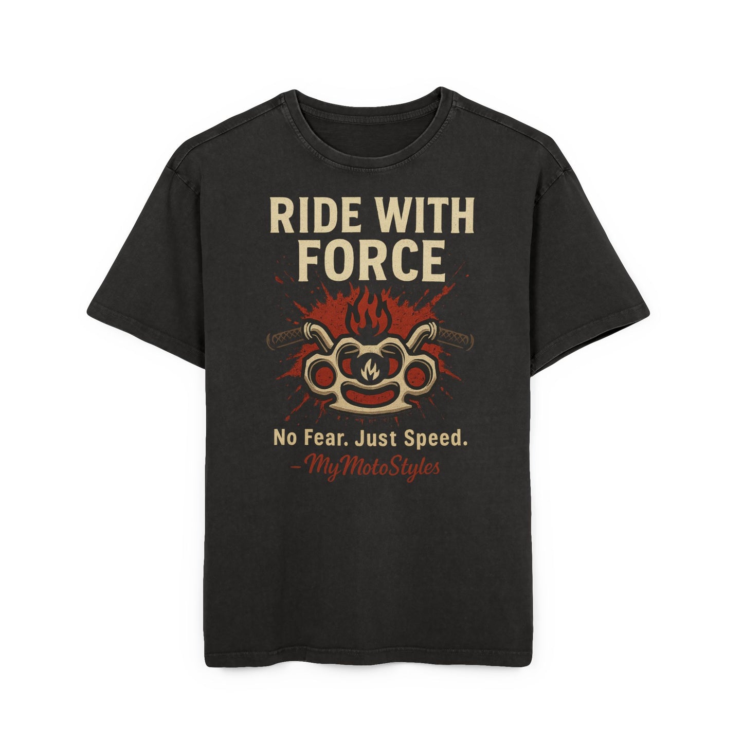 Oversized T-Shirt " Ride with Force, No Fear, Just Speed"