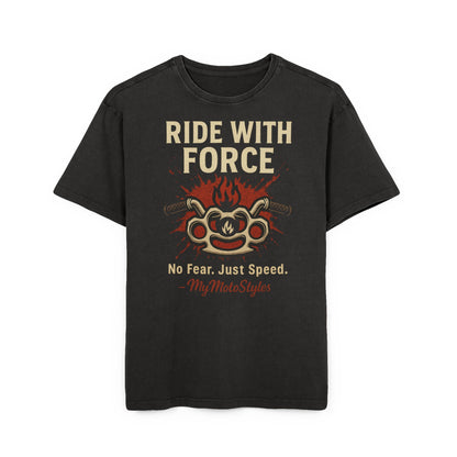 Oversized T-Shirt " Ride with Force, No Fear, Just Speed"