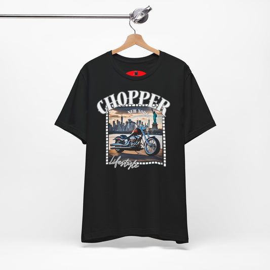 Chopper Biker T-shirt - Cool New York Design - Women's Shirt - Stylish Biker T-shirt by MyMotoStyles