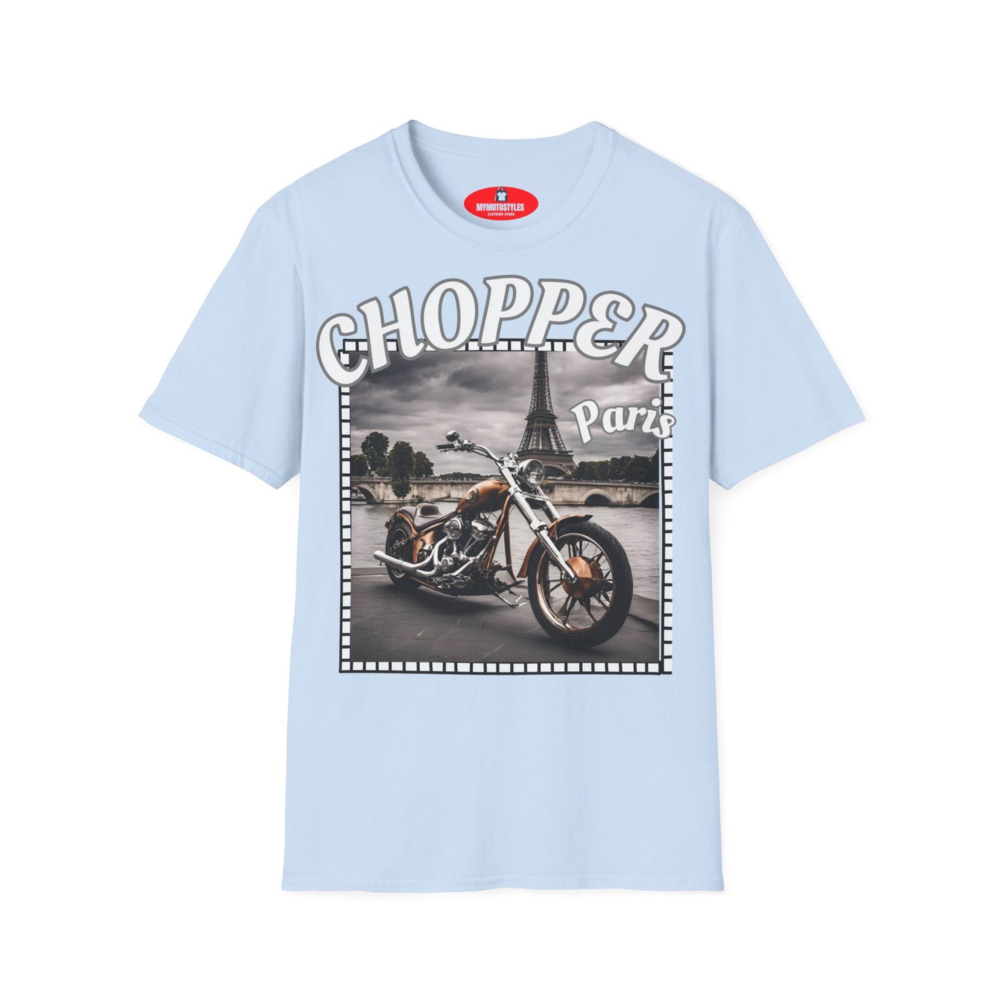 Chopper Paris Graphic T-Shirt for Motorcycle Enthusiasts