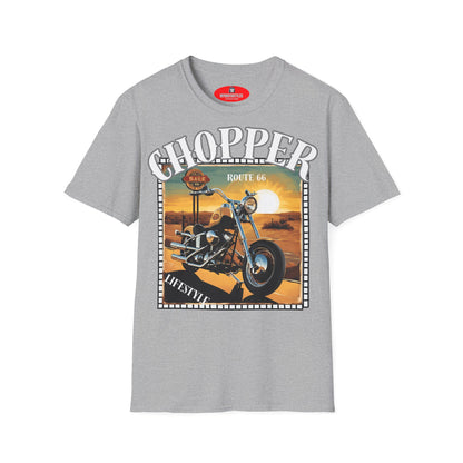 Chopper T-Shirt Route 66 - Lifestyle Vintage - Biker T-Shirt