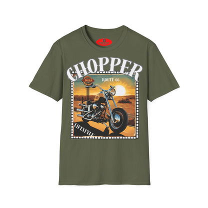 Chopper T-Shirt Route 66 - Lifestyle Vintage - Biker T-Shirt