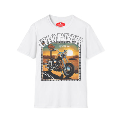 Chopper T-Shirt Route 66 - Lifestyle Vintage - Biker T-Shirt